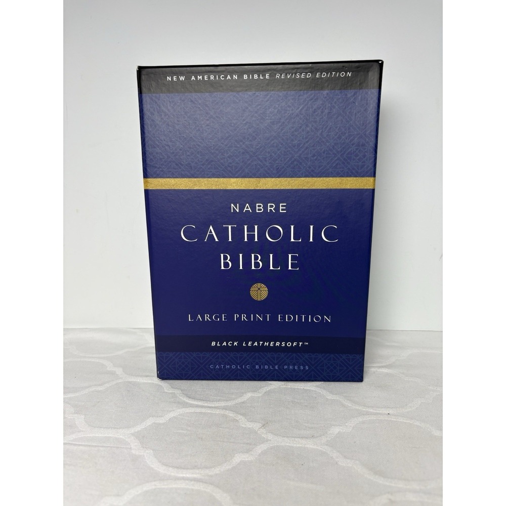 NABRE Catholic Bible New America Revised Edition Large Print Black Leather New
